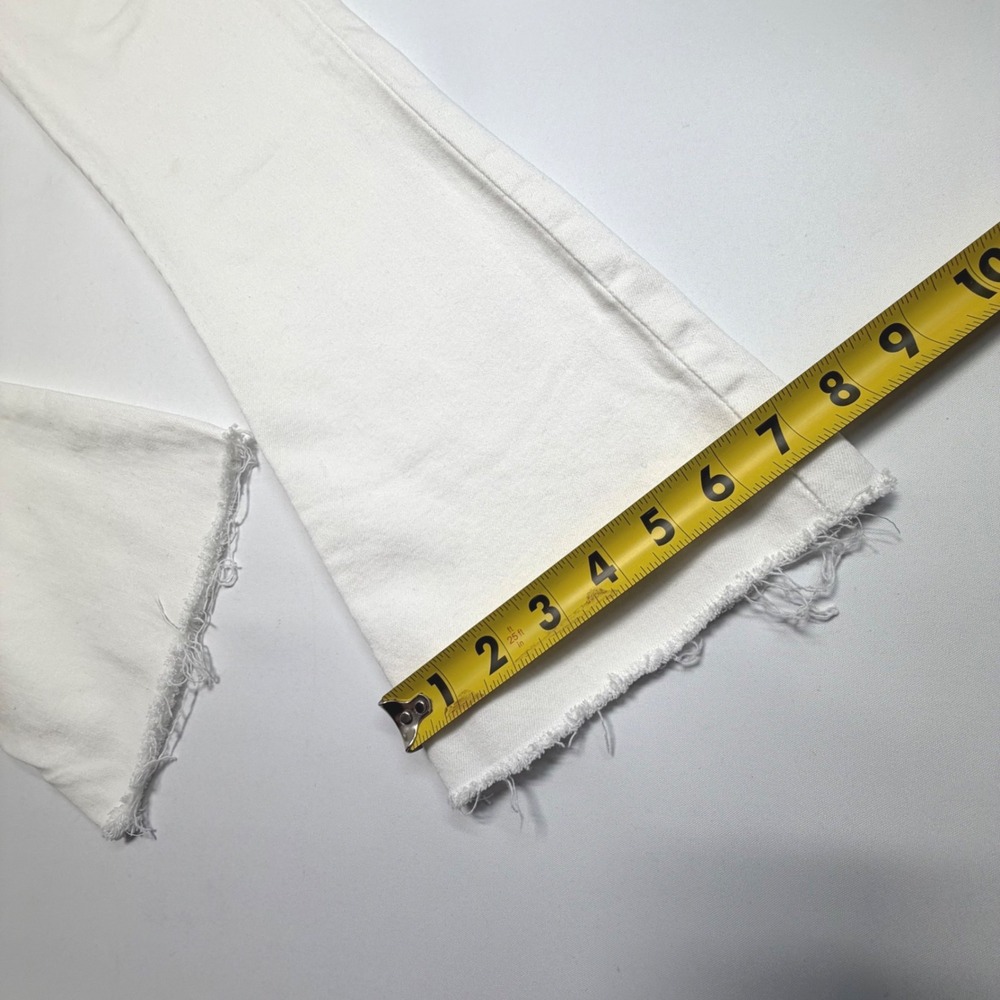 DL1961 Lara Cropped Flare Jeans – White Porcelain – Size 25 - Picture 4 of 12